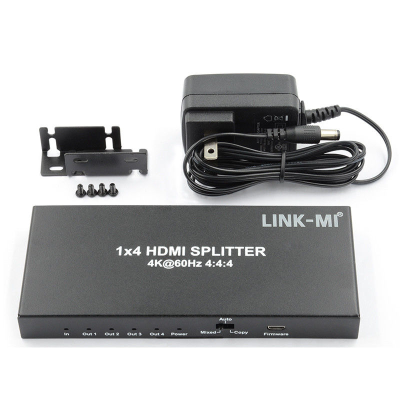 HDMI 2.0 HDMI 확장기 분할기 60Hz 1x4 지원 3D 18G HDR 1 In 4 아웃 AV 분할기