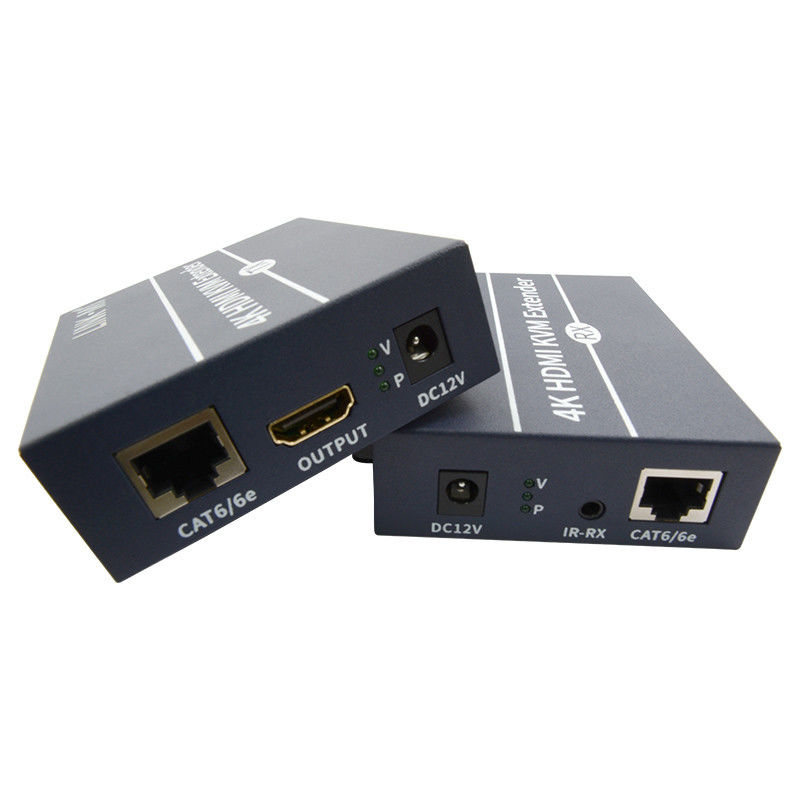 키보드 마우스를 위한 120m 4K KVM 확장기 HDMI Over Cat 6 / Cat6e 케이블