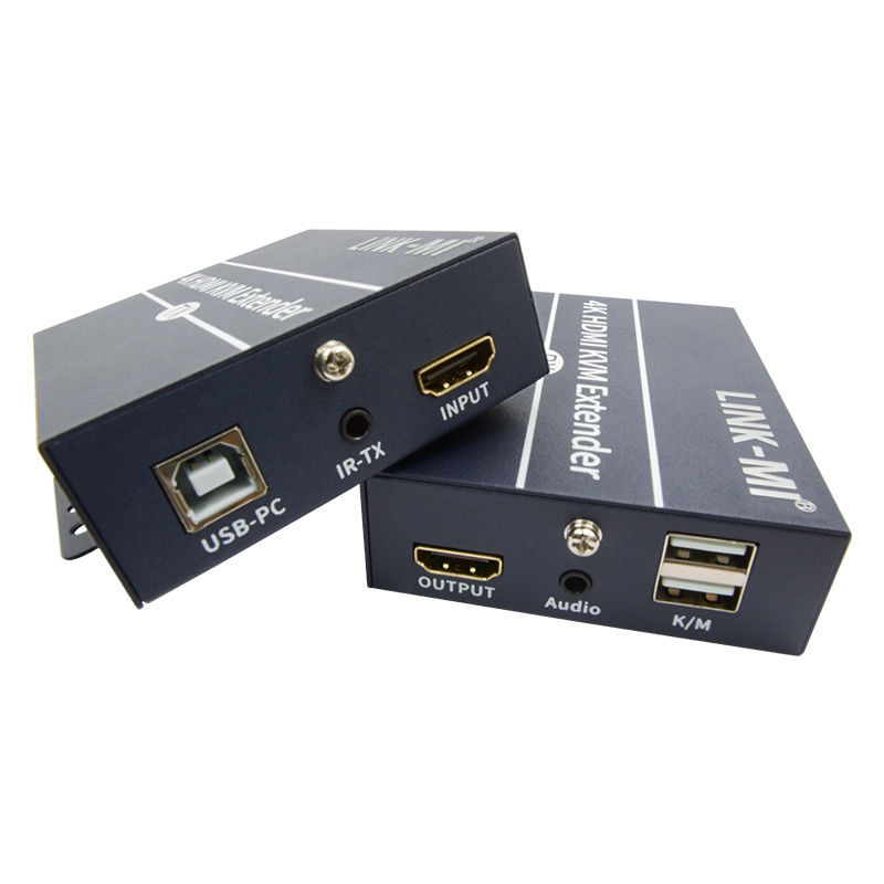 키보드 마우스를 위한 120m 4K KVM 확장기 HDMI Over Cat 6 / Cat6e 케이블
