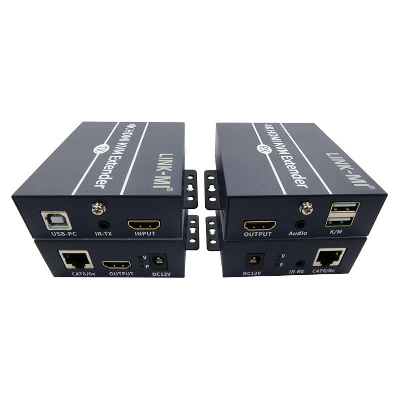 키보드 마우스를 위한 120m 4K KVM 확장기 HDMI Over Cat 6 / Cat6e 케이블