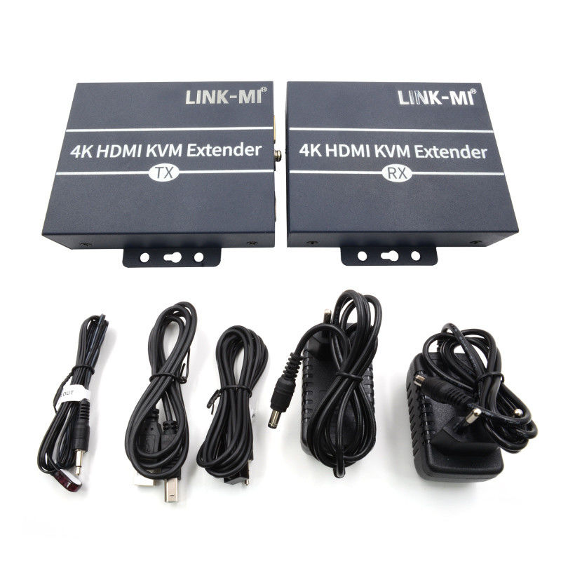 키보드 마우스를 위한 120m 4K KVM 확장기 HDMI Over Cat 6 / Cat6e 케이블