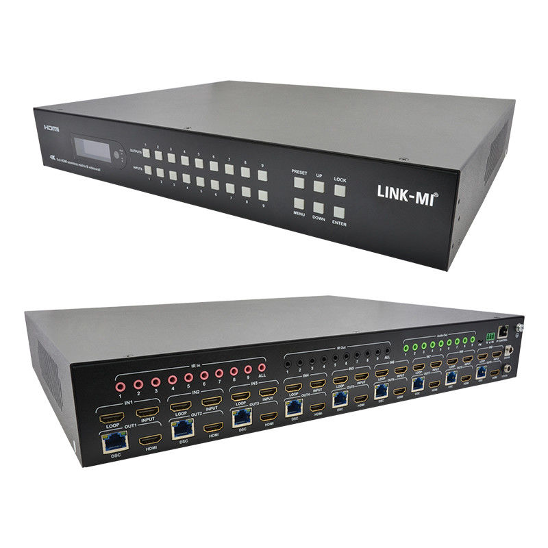 9x9 70M HDMI 비디오 벽 프로세서 HDMI 스플리터 3x3 4K HDMI 매트릭스 확장기