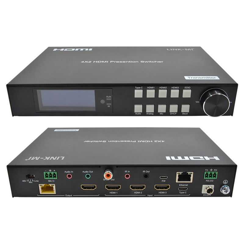 18Gbps 4K 비디오 HDMI 스위치 2.0 HDBaseT 스위치 HDMI 및 USB - C 입력