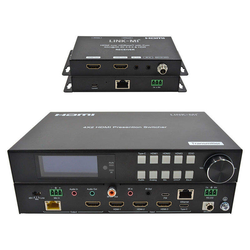 18Gbps 4K 비디오 HDMI 스위치 2.0 HDBaseT 스위치 HDMI 및 USB - C 입력