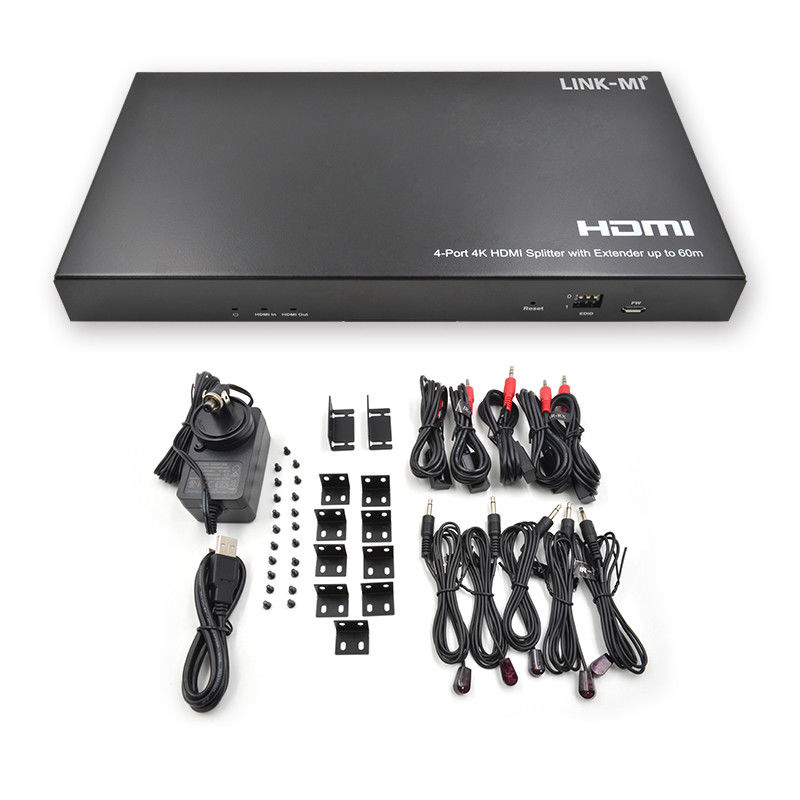 1x4 4K 무선 HDMI 스플리터 확장기 지원 60m 4K@60Hz AV 스플리터 RJ45