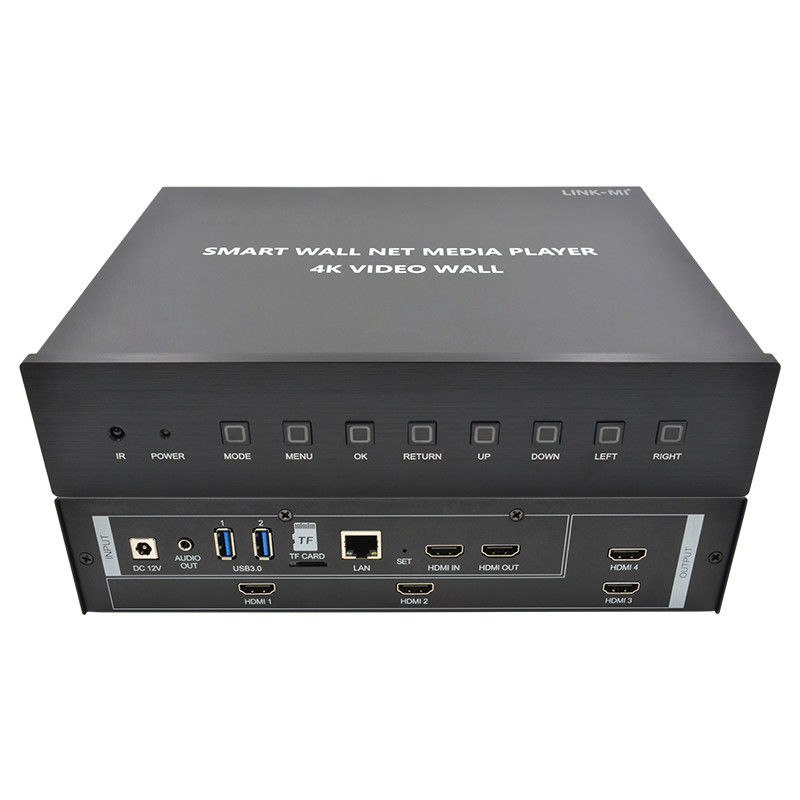 HDMI 2X2 4K 비디오 벽 컨트롤러 미디어 플레이어 TV 벽 프로세서 4 TV