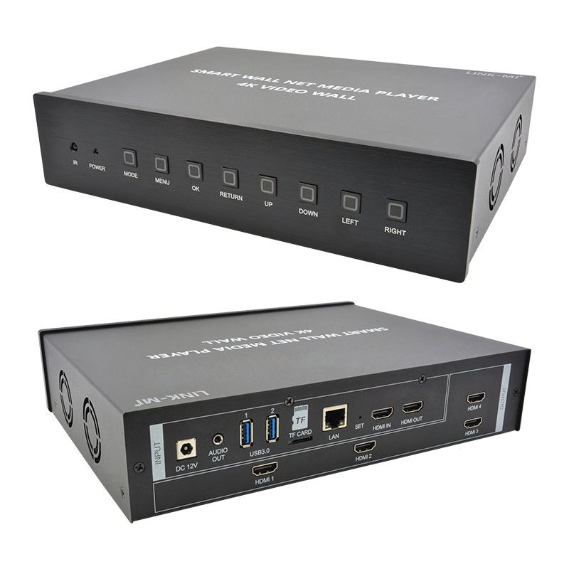 HDMI 2X2 4K 비디오 벽 컨트롤러 미디어 플레이어 TV 벽 프로세서 4 TV