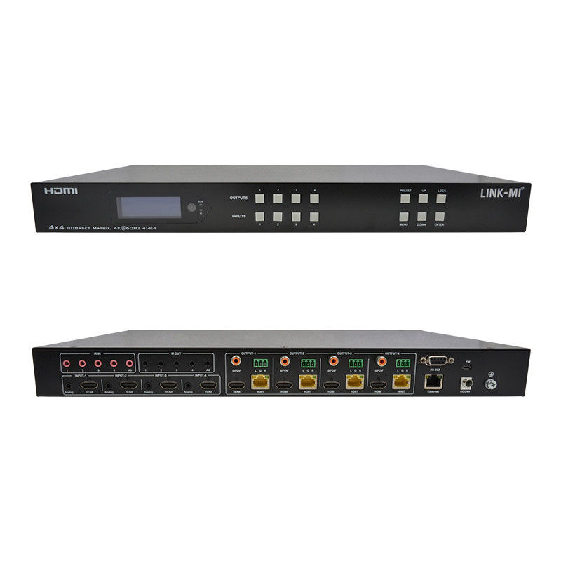 70m 4x4 HDMI 오디오 매트릭스 스위치 4 HDMI 루프 아웃 4 포트 비디오 스위치