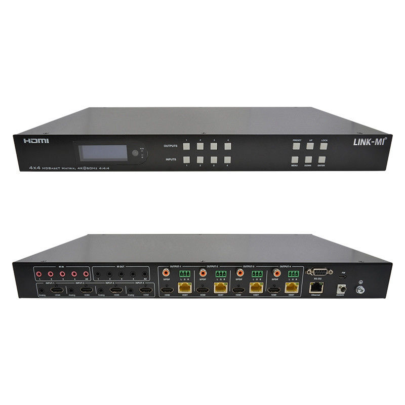 70m 4x4 HDMI 오디오 매트릭스 스위치 4 HDMI 루프 아웃 4 포트 비디오 스위치