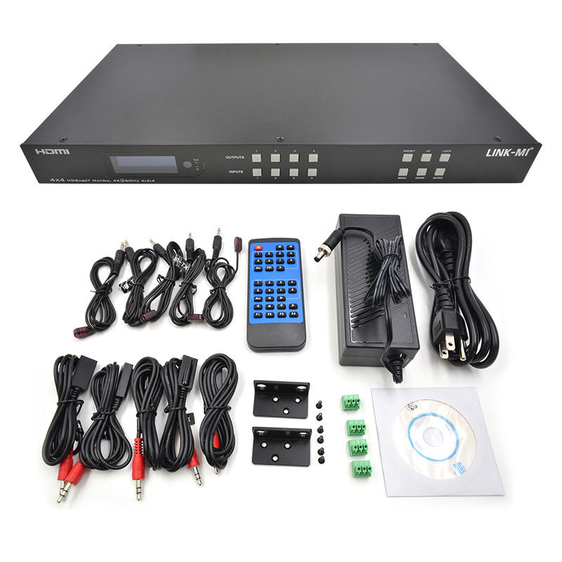 70m 4x4 HDMI 오디오 매트릭스 스위치 4 HDMI 루프 아웃 4 포트 비디오 스위치