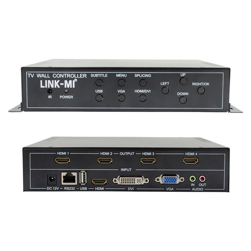 2X2 HDMI 비디오 벽 컨트롤러 지원 1X4 1X3 1X2 TV 스플라이싱 박스 4 화면