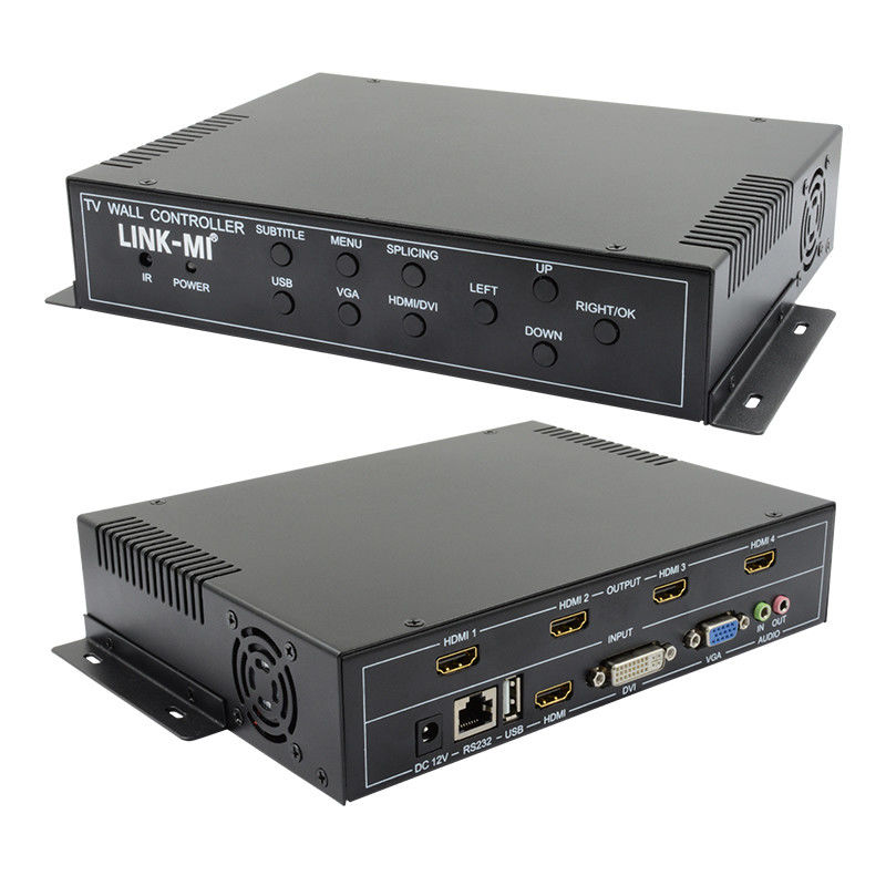 2X2 HDMI 비디오 벽 컨트롤러 지원 1X4 1X3 1X2 TV 스플라이싱 박스 4 화면