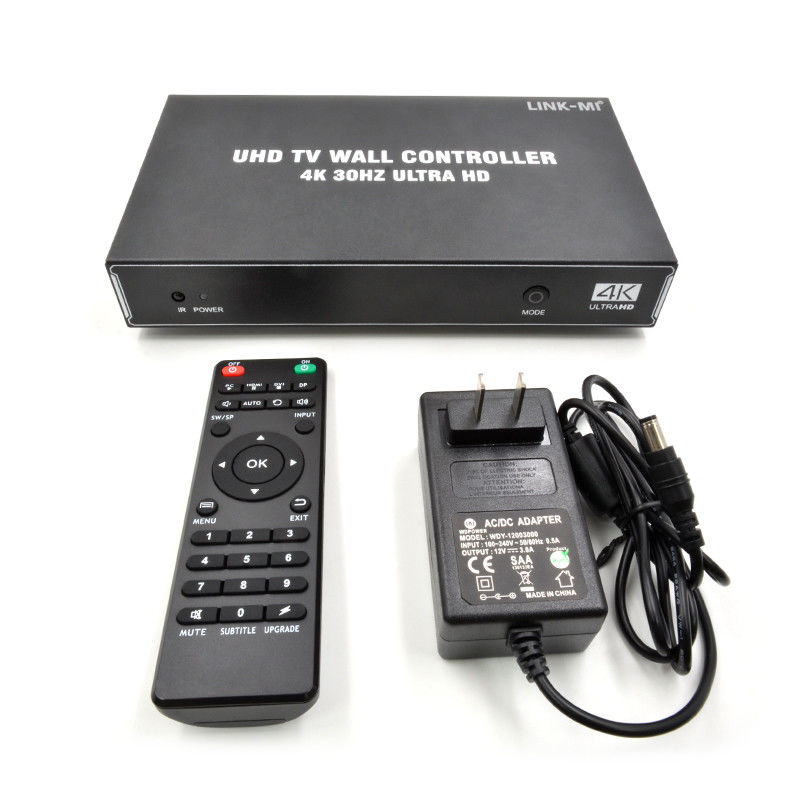 1X4 1X3 1X2 4K 비디오 벽 컨트롤러 30Hz 4 채널 HDMI TV 비디오 벽 프로세서 2x2