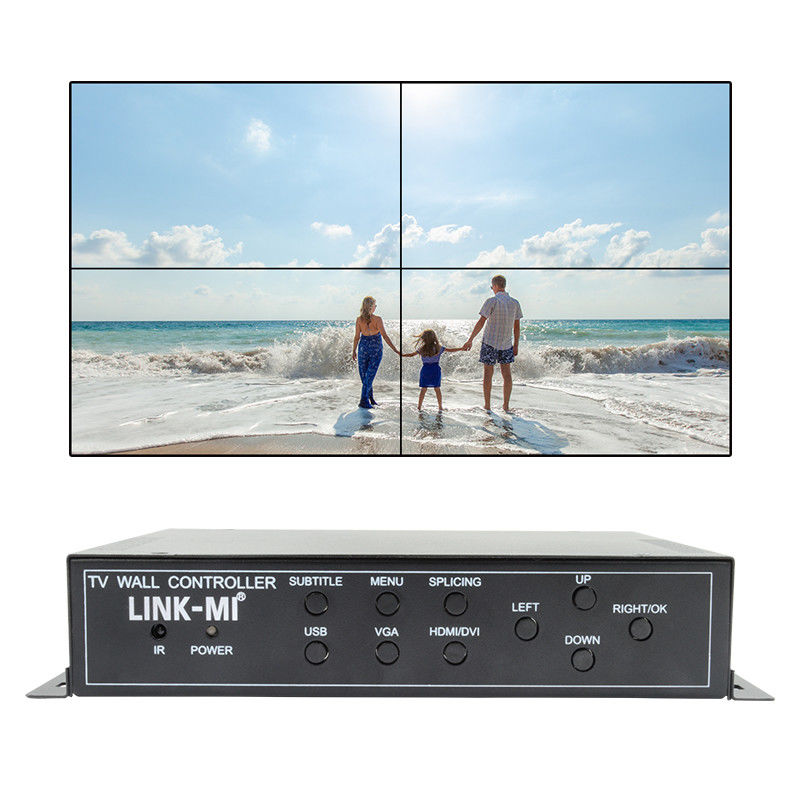 2X2 HDMI 비디오 벽 컨트롤러 지원 1X4 1X3 1X2 TV 스플라이싱 박스 4 화면