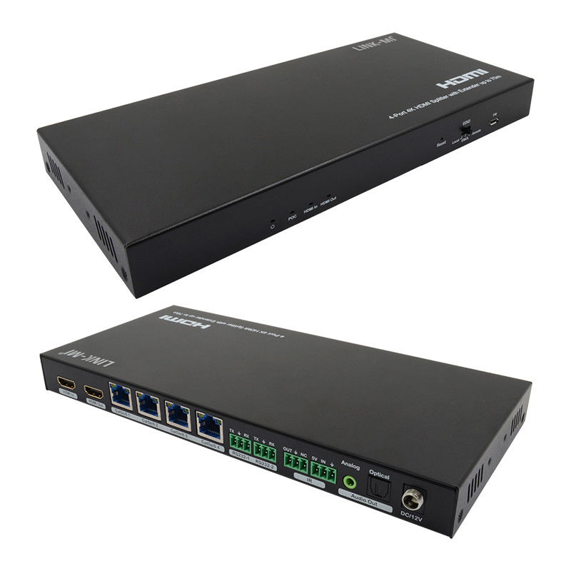 70M 1x4 4K HDMI Splitter Extender와 오디오 추출 1x4 Hdmi Splitter over Cat6