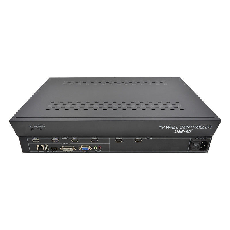 6 채널 HDMI 비디오 벽 컨트롤러 2X3 LED 벽 컨트롤러 6 개의 스플라이싱 TV
