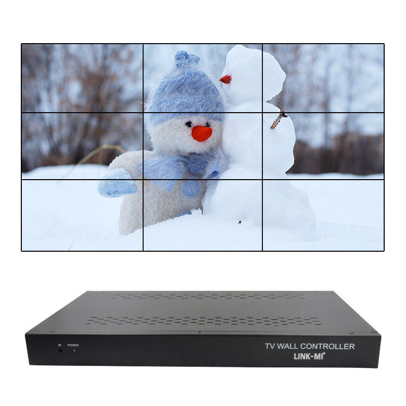 9채널 HDMI 비디오 벽 컨트롤러 3X3 줌 자막 광고용 멀티 디스플레이 컨트롤러