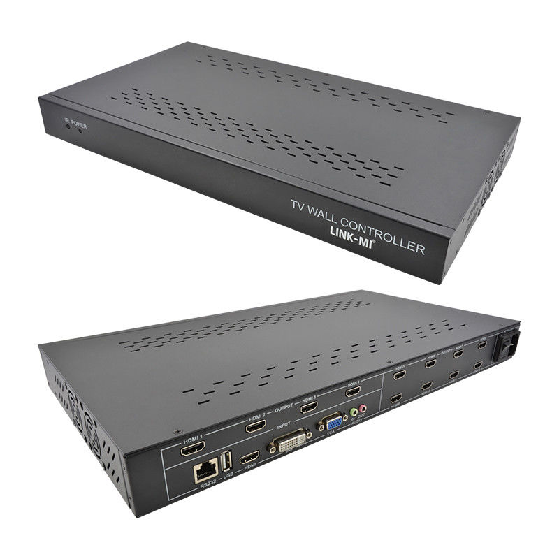 12 채널 3x3 2x2 TV 벽 컨트롤러 3x4 비디오 벽 디스플레이 컨트롤러 3.5mm