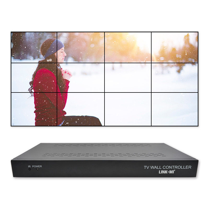 12 채널 3x3 2x2 TV 벽 컨트롤러 3x4 비디오 벽 디스플레이 컨트롤러 3.5mm