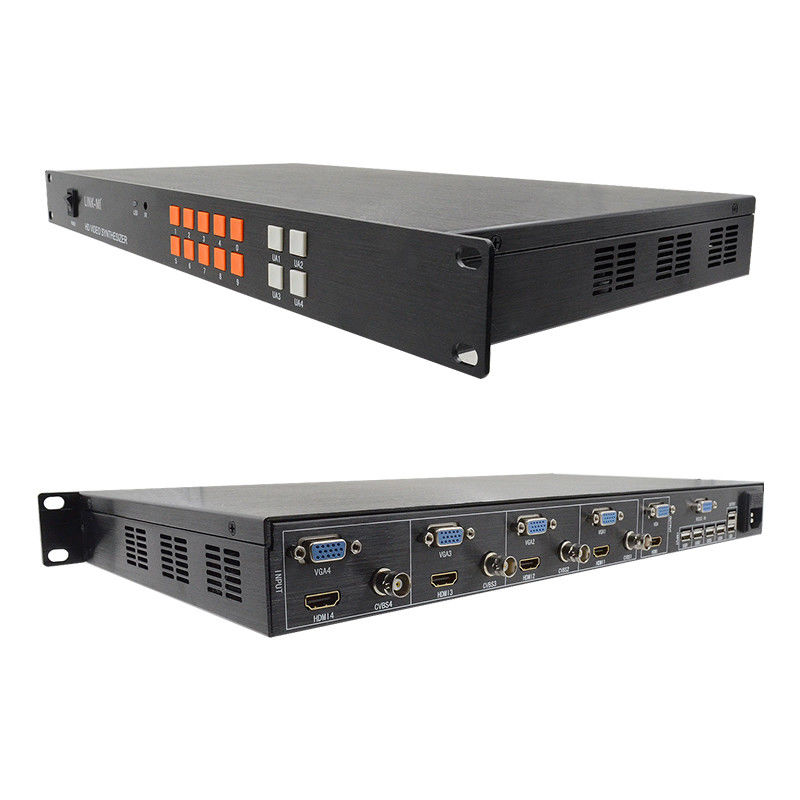 4인 1Out HD HDMI 멀티 뷰어 합성기 VGA CVBS HDMI 4x1 쿼드 멀티 뷰어