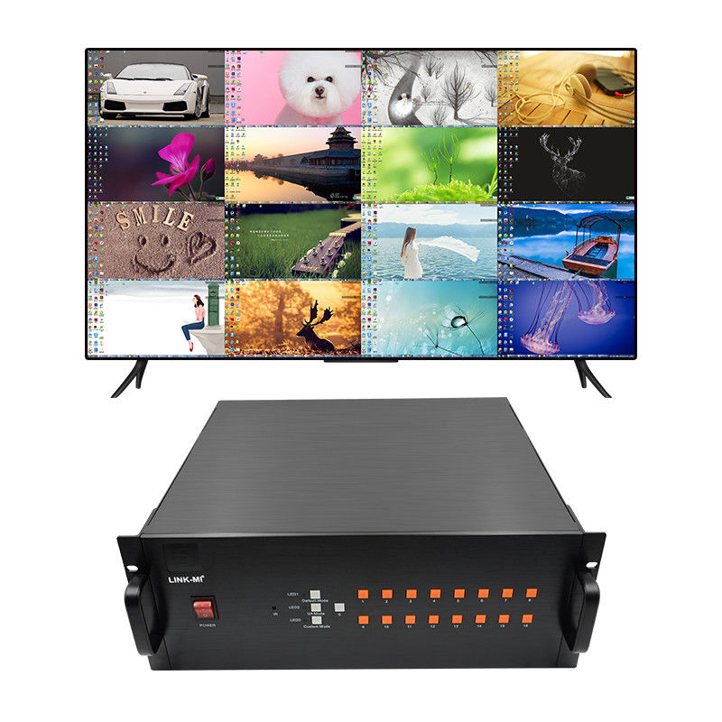 16채널 비디오 HDMI 멀티 뷰어 VGA BNC 신호 입력 1080P 16X1 HDMI 스위치