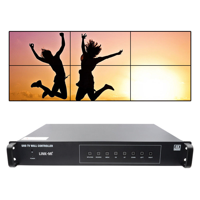 2X3 HDMI 비디오 벽 컨트롤러 4K 1x4 1X3 1X2 TV 벽 프로세서 6개의 디스플레이