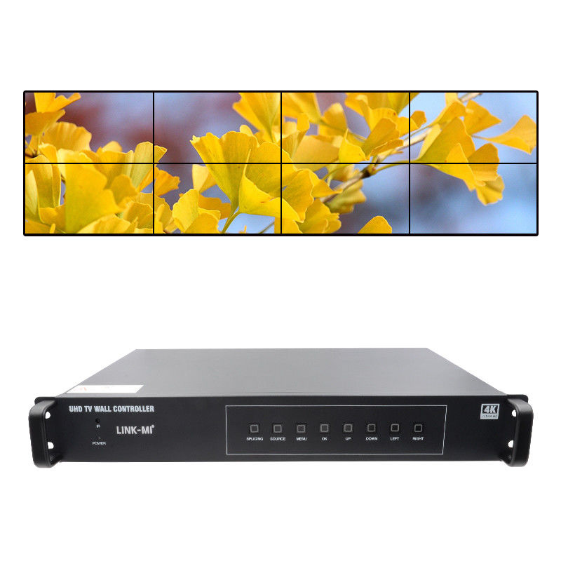 2X4 TV HDMI 벽 컨트롤러 4K 60Hz 2X3 비디오 벽 프로세서 2X2 8 화면 단위