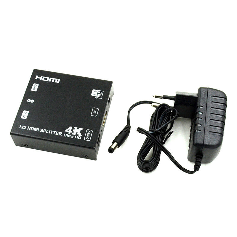 1X2 4K HDMI 확장기 스플리터 지원 4K2K EDID 3D 2 포트 비디오 스플리터