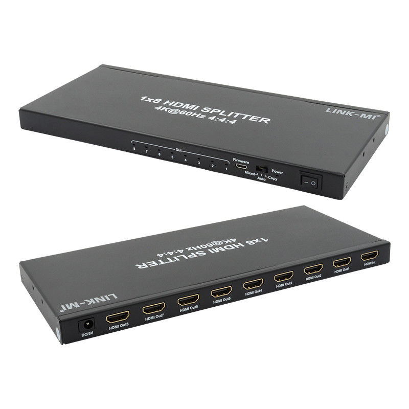 1/8 4K HDMI 스플리터 1 In 8 Out 60Hz 3D 18G 비디오 오디오 스플리터 8 디스플레이