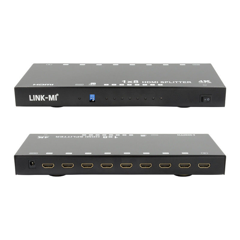 8 포트 4K HDMI 스플리터 비디오 스플리터 3D EDID 1 인 8 아웃 복제기 8 TV