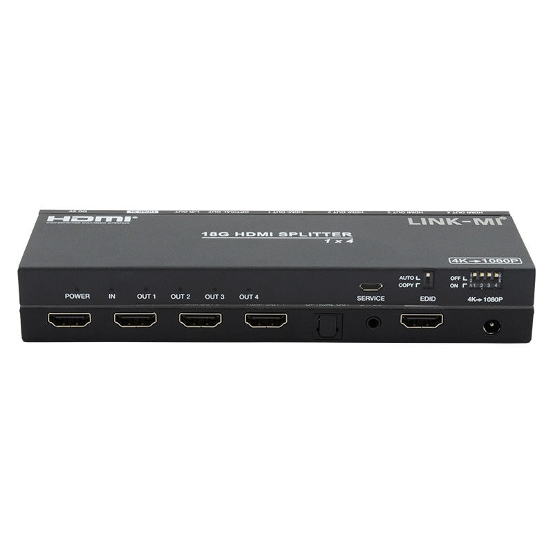 4K 1X4 멀티 HDMI 스플리터 EDID 아날로그 광학 HDMI2.0b 4 포트 비디오 스플리터
