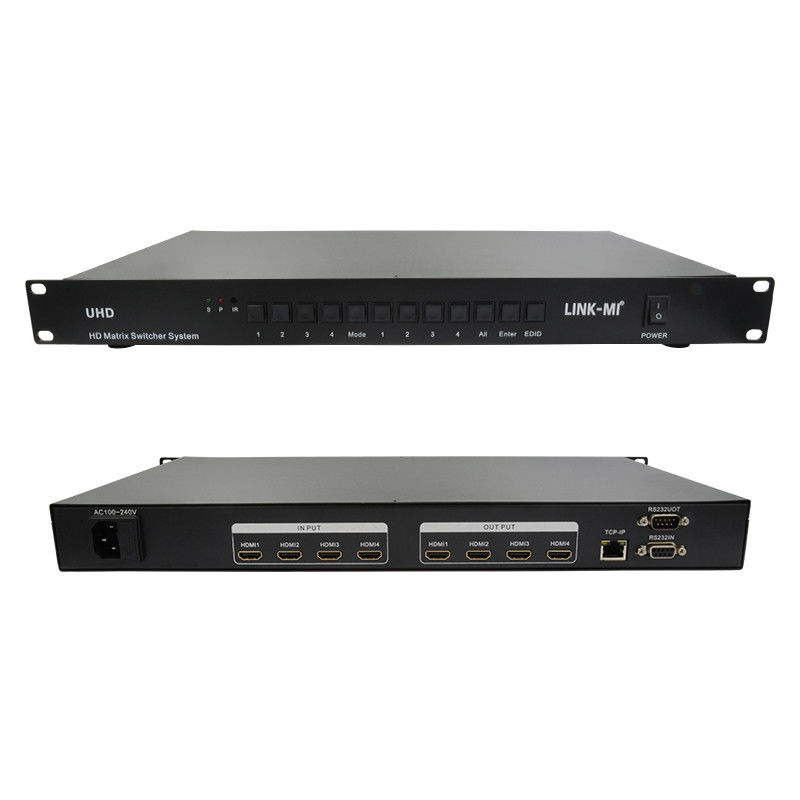 4X4 HDMI 매트릭스 스위처 시스템 4K HDMI 비디오 스위치 RS232 TCP/IP 지원