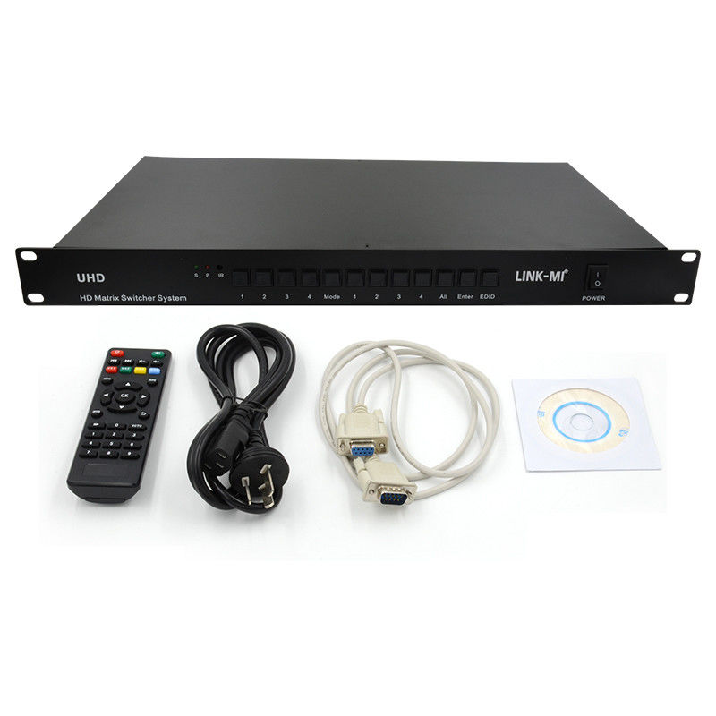 4X4 HDMI 매트릭스 스위처 시스템 4K HDMI 비디오 스위치 RS232 TCP/IP 지원