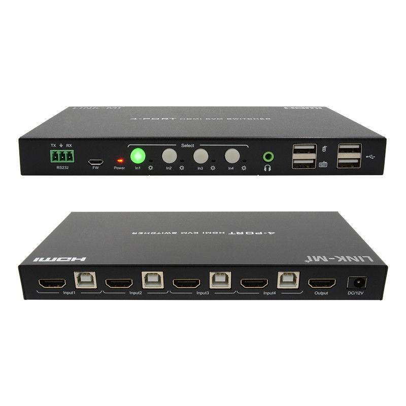 HDCP2.2 1.4 4K KVM 스위치 HDMI YUV4:4아날로그 오디오 추출과 함께 4 8 비트