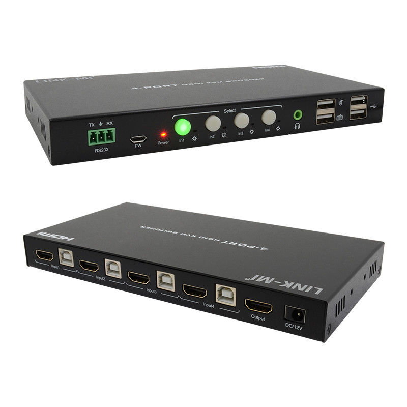HDCP2.2 1.4 4K KVM 스위치 HDMI YUV4:4아날로그 오디오 추출과 함께 4 8 비트