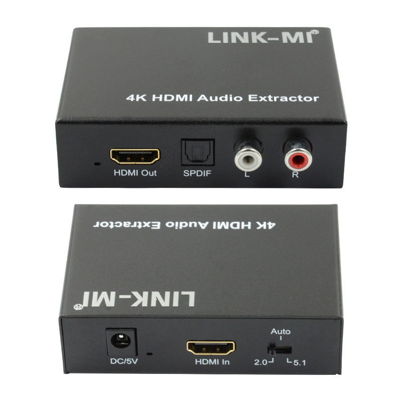 애플 TV 블루레이 플레이어용 2K 4K HDMI 오디오 추출기 3D EDID 지원