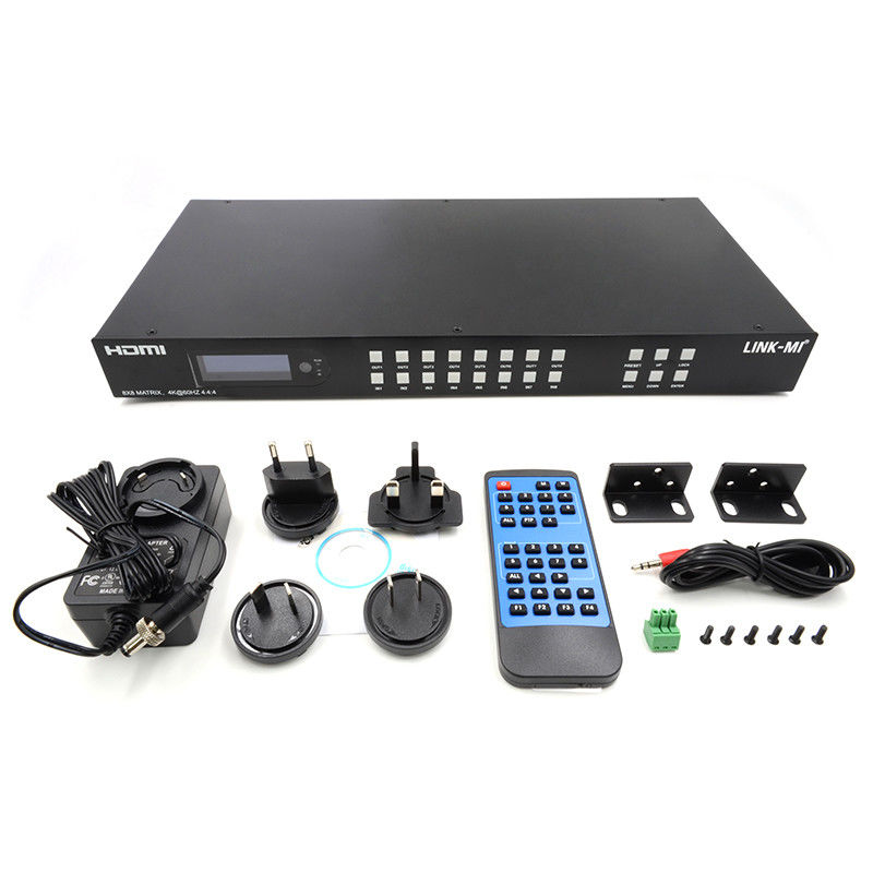 8x8 HDMI 매트릭스 4k Hdmi 스위처 아날로그 오디오 추출 지원 18Gbps HDR
