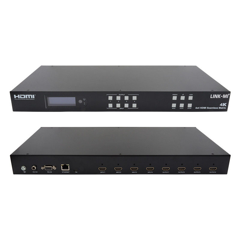 원활한 HDMI 4K 비디오 벽 스플리터 HDMI 매트릭스 스위처 2X2 4 인 4 아웃