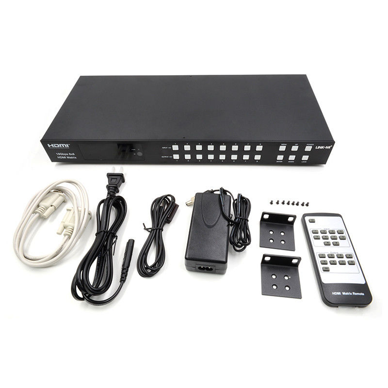 18Gbps 8x8 매트릭스 스위처와 ARC 기능 지원 4K2K 60Hz YUV 4:4:4