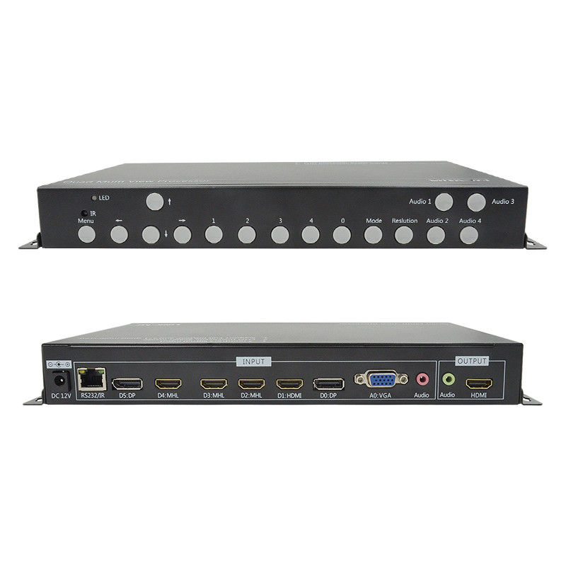 PIP POP HDMI 멀티 뷰어 4k 4x1 IR 리모컨 RS232 제어 센터 제어
