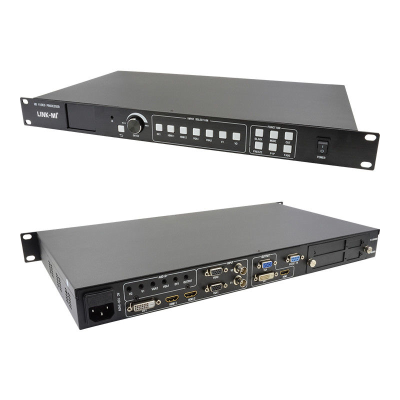 480i/P 576i/P HDMI 비디오 벽 컨트롤러 7 In 3 Out LED 비디오 프로세서