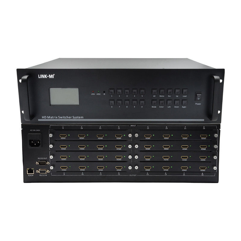 16in16Out HDMI 매트릭스 스위치 4K 16X16 비디오 매트릭스 지원 VGA DVI SDI 신호 입력