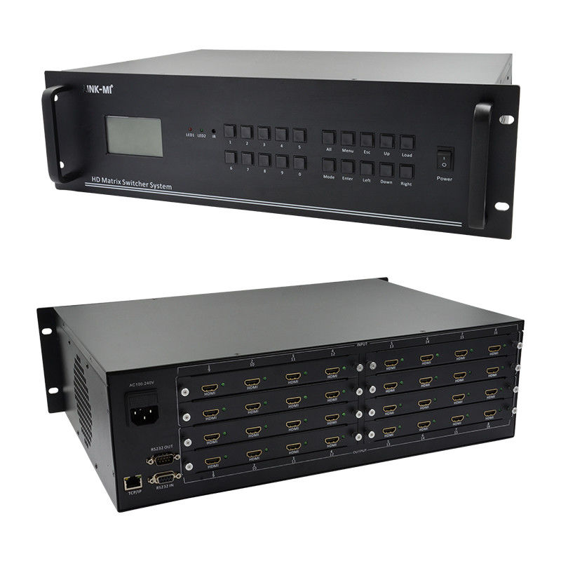 16in16Out HDMI 매트릭스 스위치 4K 16X16 비디오 매트릭스 지원 VGA DVI SDI 신호 입력