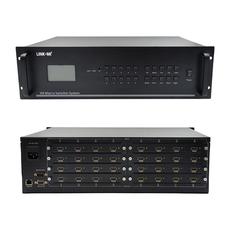 16in16Out HDMI 매트릭스 스위치 4K 16X16 비디오 매트릭스 지원 VGA DVI SDI 신호 입력