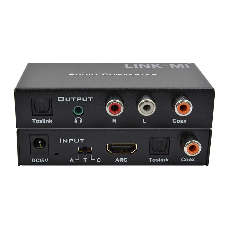 Dac 변환기 디지털 아날로그 오디오 변환기 HDMI ARC Toslink Coax 디지털 오디오 지원