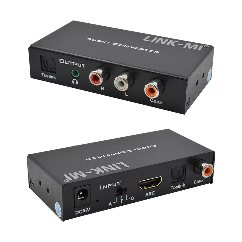 Dac 변환기 디지털 아날로그 오디오 변환기 HDMI ARC Toslink Coax 디지털 오디오 지원