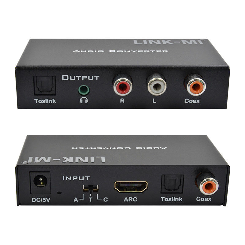 Dac 변환기 디지털 아날로그 오디오 변환기 HDMI ARC Toslink Coax 디지털 오디오 지원