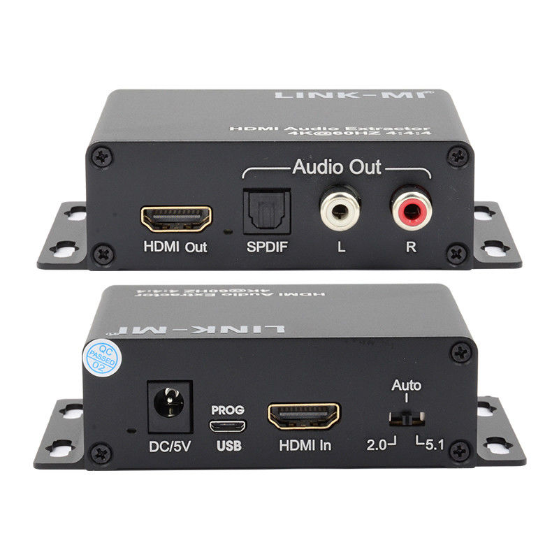 18Gbps 4K 1080P HDMI 오디오 추출기 지원 EDID 3D 애플 TV 위성 수신기
