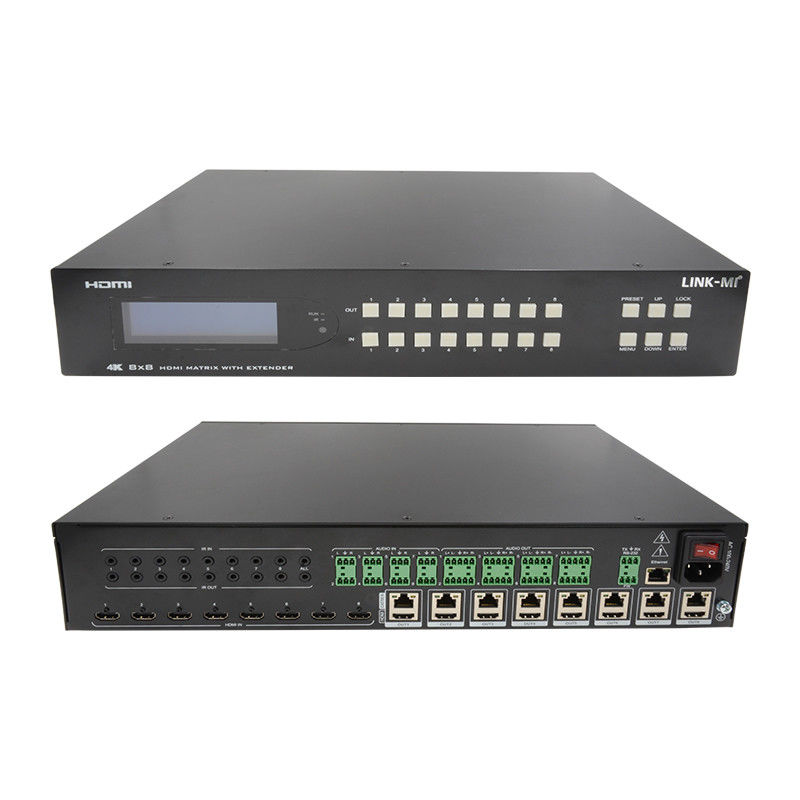 8X8 HDMI 매트릭스 확장기 최대 70m 8 HDMI 루프 아웃 4K60Hz HDMI 비디오 스위치