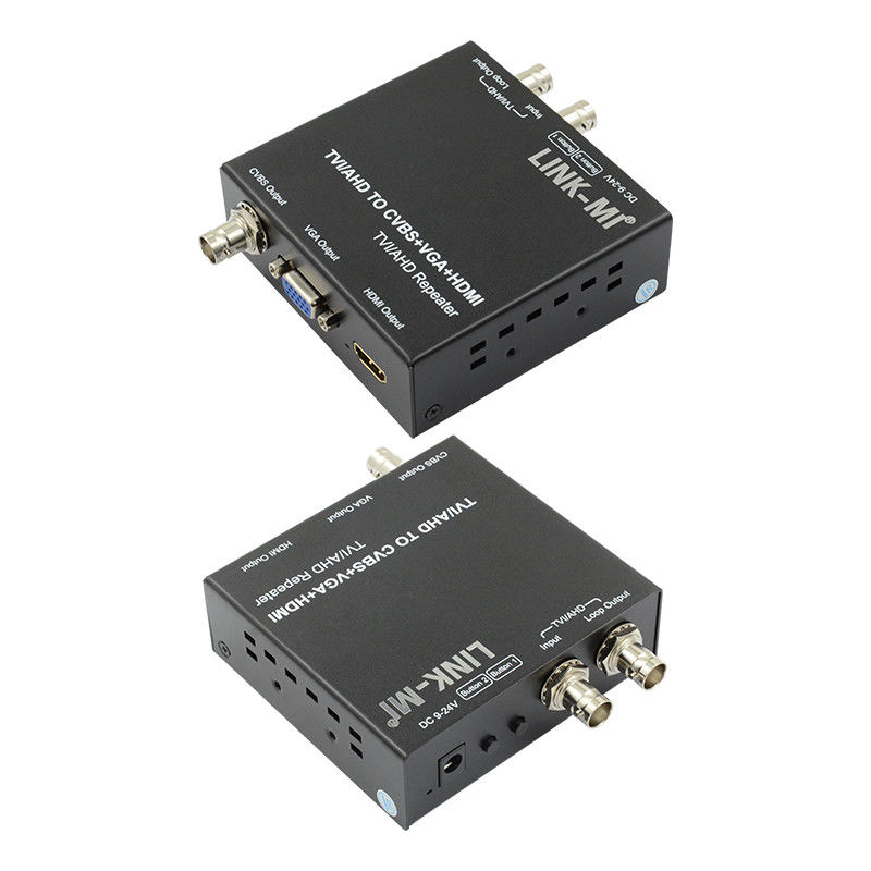 720P 60Hz AHD에서 HDMI 변환기 TVI CVI에서 HDMI CVBS VGA 비디오 변환기